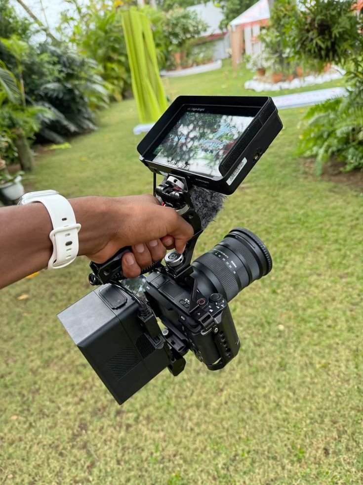 4K camera rig with field monitor